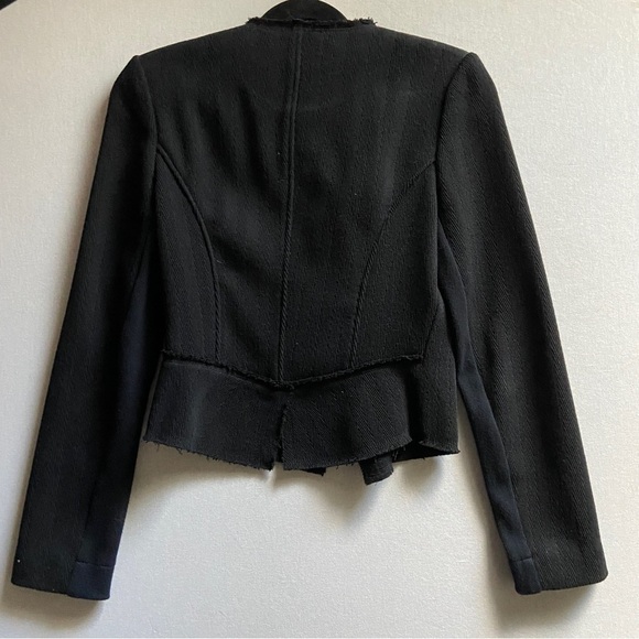 A Moveable Feast Aritzia zip up cropped blazer jacket Sz 4 - Picture 2 of 11